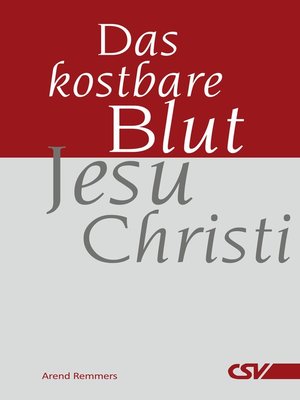 cover image of Das kostbare Blut Jesu Christi